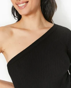 Pimkie Pull Et Gilet^Pull Fin One Shoulder En Maille Côtelée -