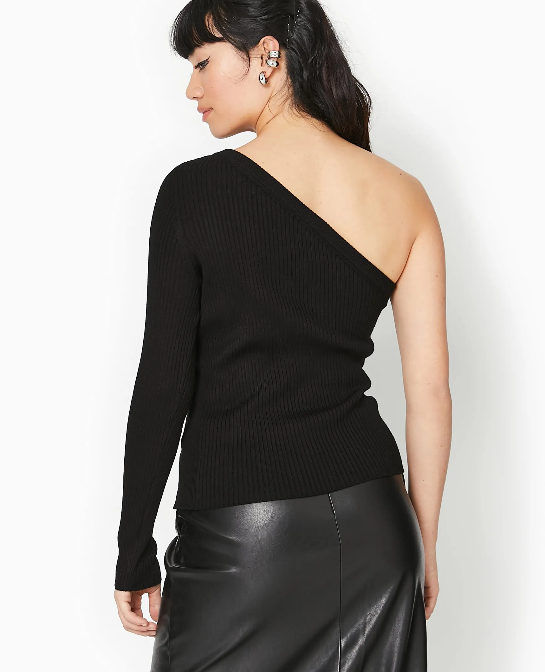 Pimkie Pull Et Gilet^Pull Fin One Shoulder En Maille Côtelée -
