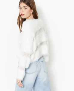 Pimkie Pull Et Gilet^Pull Maille Ajourée Et Maille Poilue -