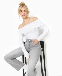 Pimkie Toute La Collection|Pull Et Gilet^Pull Maille Côtelée Encolure Bardot -