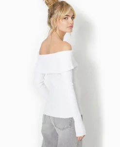 Pimkie Toute La Collection|Pull Et Gilet^Pull Maille Côtelée Encolure Bardot -