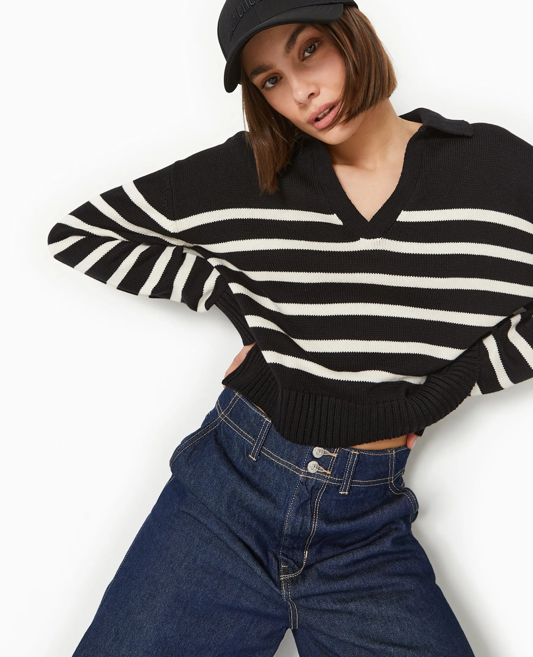 Pimkie Toute La Collection|Pull Et Gilet^Pull Rayé Col Polo -