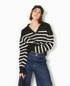 Pimkie Toute La Collection|Pull Et Gilet^Pull Rayé Col Polo -