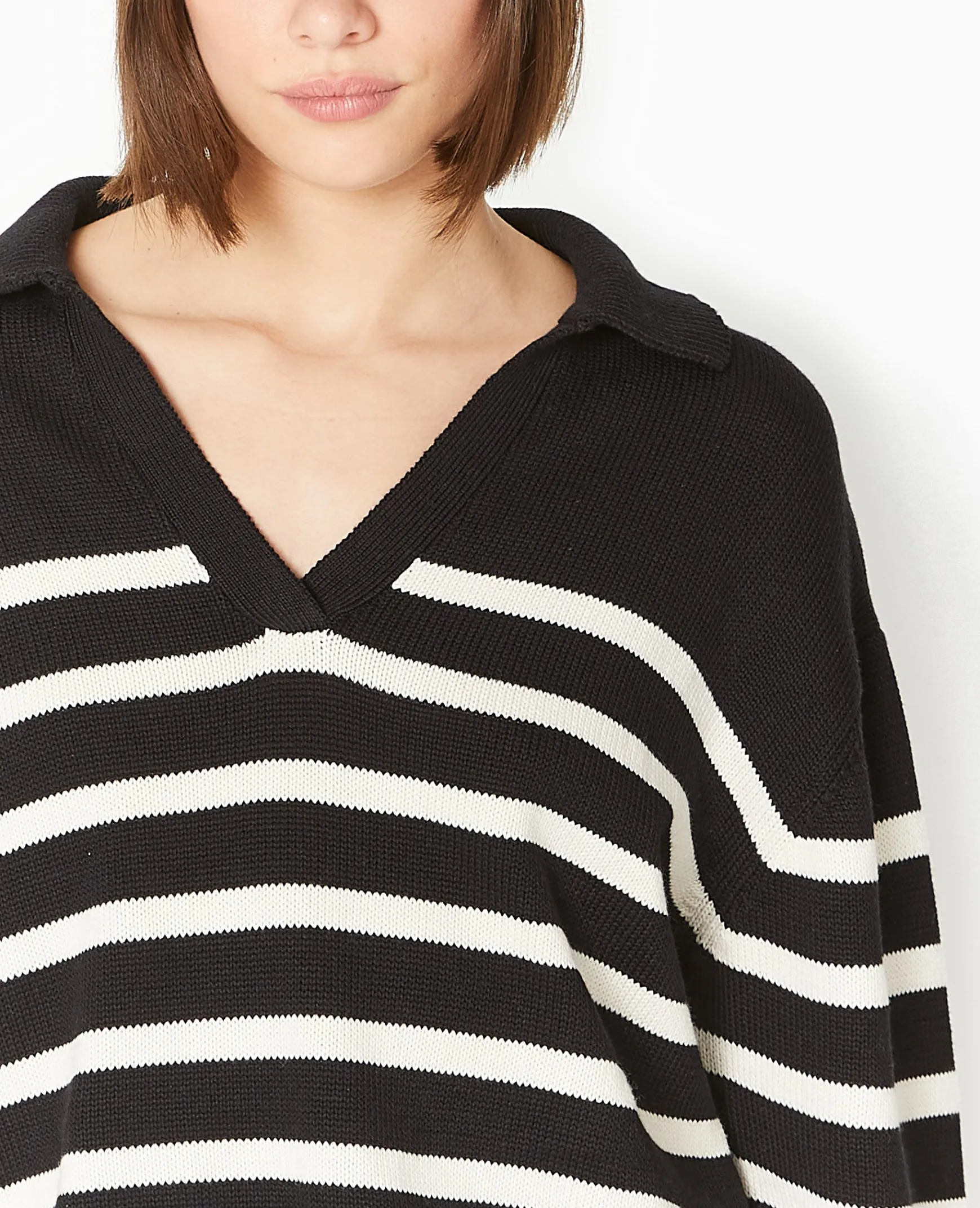 Pimkie Toute La Collection|Pull Et Gilet^Pull Rayé Col Polo -