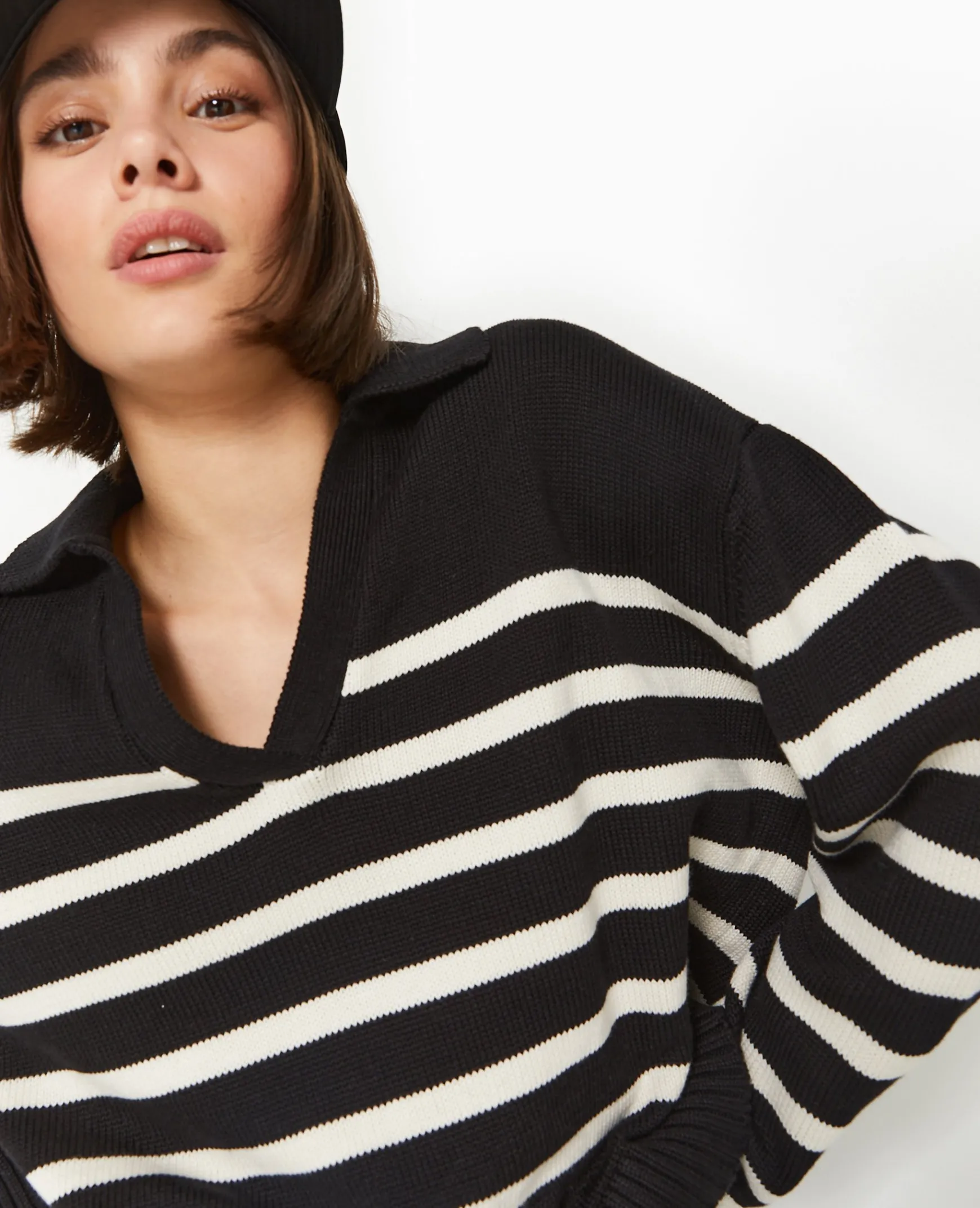 Pimkie Toute La Collection|Pull Et Gilet^Pull Rayé Col Polo -