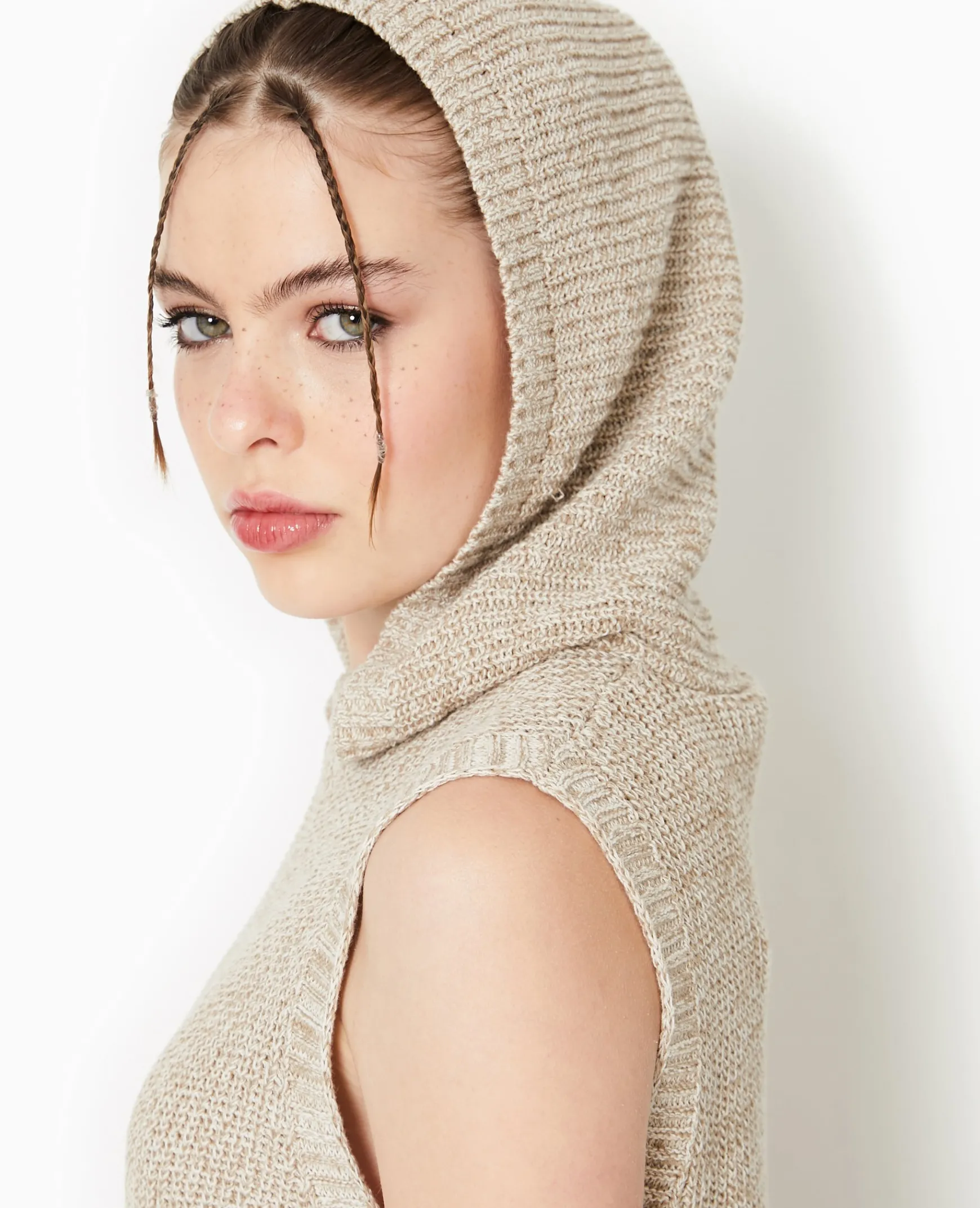 Pimkie Pull Et Gilet^Pull Sans Manches Avec Capuche -