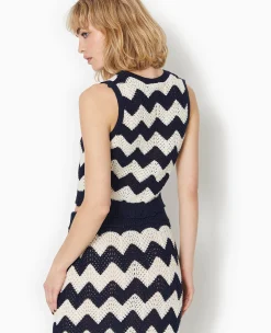 Pimkie Ensembles|Pull Et Gilet^Pull Sans Manches En Maille Ajourée -