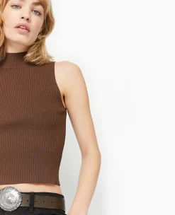 Pimkie Pull Et Gilet^Pull Sans Manches En Maille Côtelée -