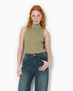 Pimkie Pull Et Gilet^Pull Sans Manches En Maille Côtelée -