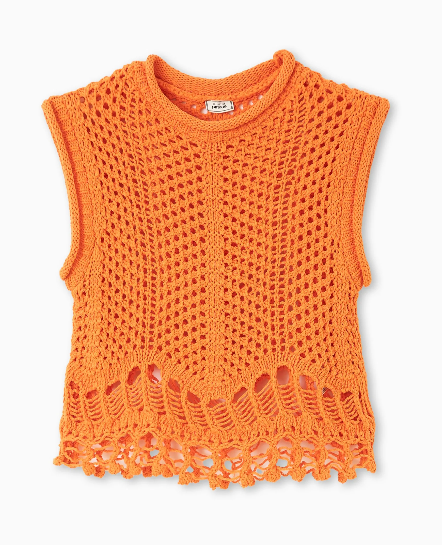 Pimkie Pimkie Positive|Pull Et Gilet^Pull Sans Manches En Maille Ajourée Et Fantaisie -