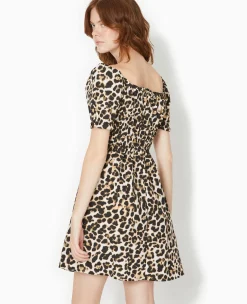 Pimkie Toute La Collection|Robe^Robe Babydoll Encolure Bardot Motif Léopard -