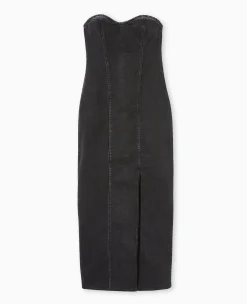 Pimkie Robe^Robe Bustier Longue En Jean Stretch -