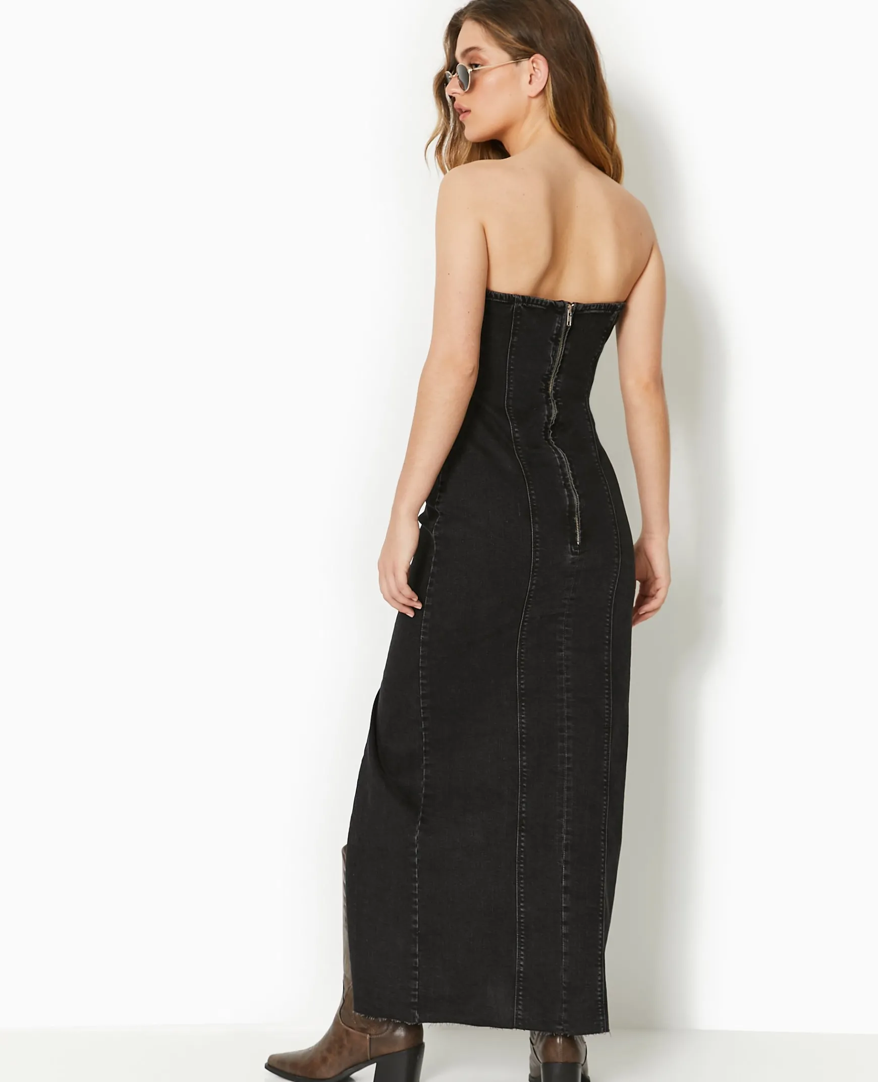 Pimkie Robe^Robe Bustier Longue En Jean Stretch -