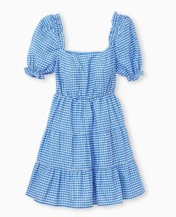 Pimkie Robe|Toute La Collection^Robe Courte Avec Manches Ballons Motif Vichy -