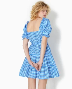 Pimkie Robe|Toute La Collection^Robe Courte Avec Manches Ballons Motif Vichy -