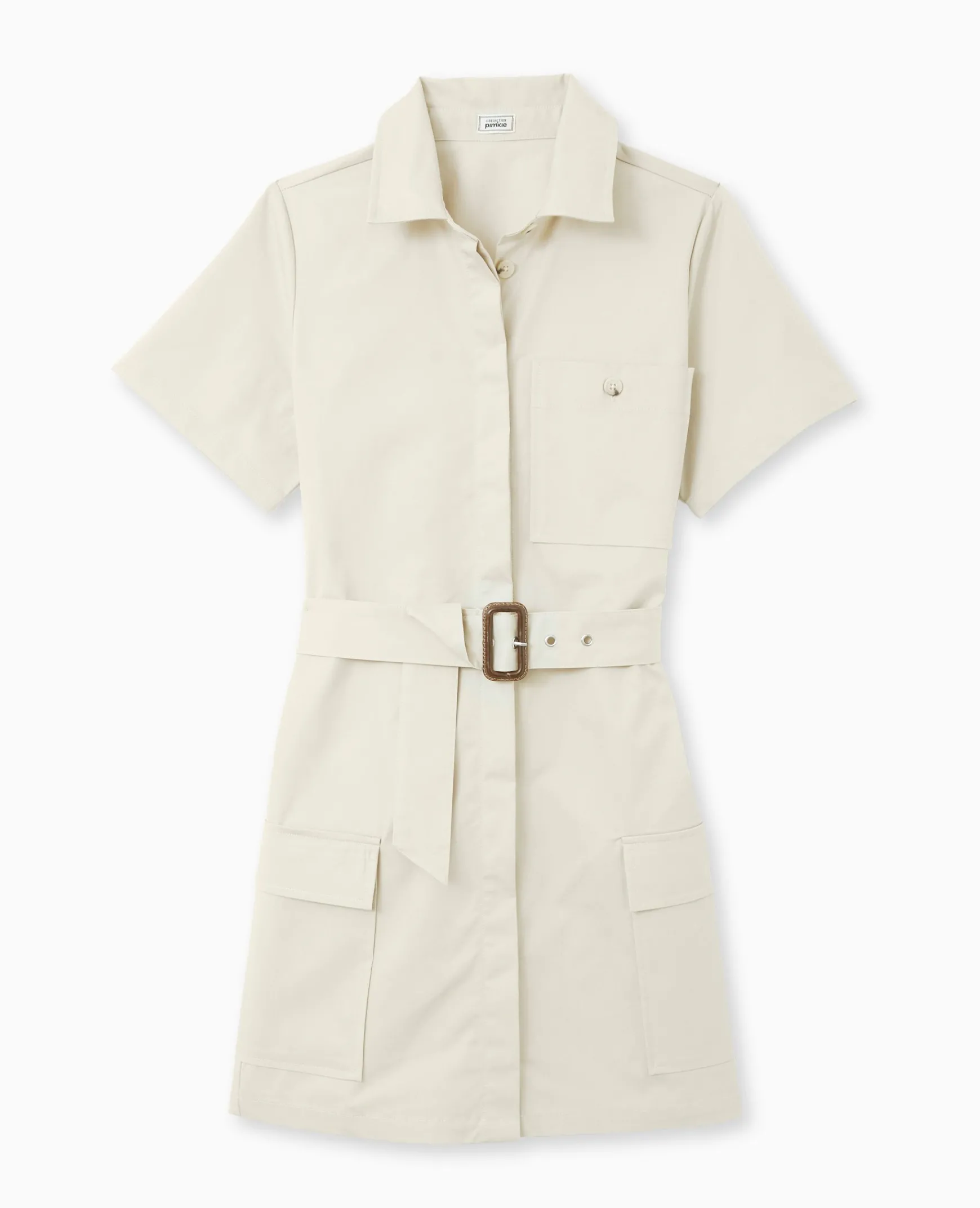 Pimkie Robe^Robe Courte Boutonnée Style Saharienne -