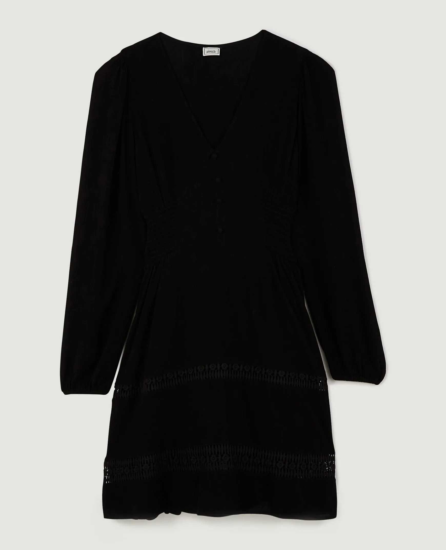 Pimkie Robe^Robe Courte Col V Avec Dentelle Et Boutons -
