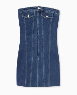 Pimkie Pimkie Positive|Robe^Robe Courte Forme Bustier En Jean -