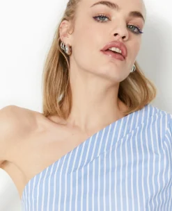 Pimkie Robe^Robe Courte One Shoulder Rayée -