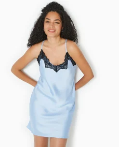 Pimkie Robe^Robe En Satin Avec Dentelle Façon Nuisette -