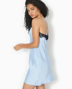 Pimkie Robe^Robe En Satin Avec Dentelle Façon Nuisette -