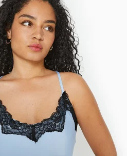 Pimkie Robe^Robe En Satin Avec Dentelle Façon Nuisette -