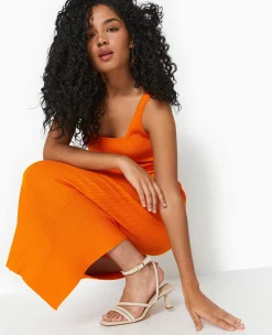 Pimkie Toute La Collection|Robe^Robe Longue à Bretelles En Maille Côtelée -