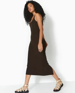 Pimkie Toute La Collection|Robe^Robe Longue à Bretelles En Maille Côtelée -