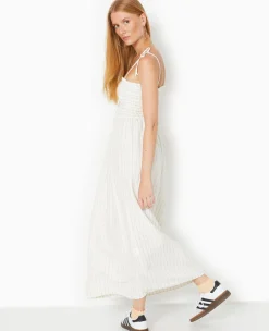Pimkie Toute La Collection|Robe^Robe Longue Avec Smocks Motif Rayures -