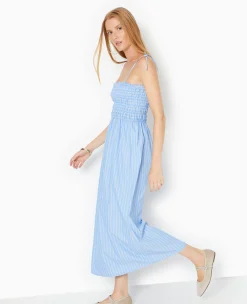 Pimkie Toute La Collection|Robe^Robe Longue Avec Smocks Motif Rayures -