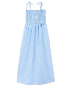 Pimkie Toute La Collection|Robe^Robe Longue Avec Smocks Motif Rayures -