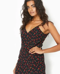 Pimkie Toute La Collection|Robe^Robe Longue Bretelles Fines Motif Cerises -