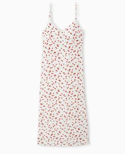 Pimkie Toute La Collection|Robe^Robe Longue Bretelles Fines Motif Cerises -