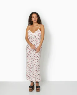 Pimkie Toute La Collection|Robe^Robe Longue Bretelles Fines Motif Cerises -