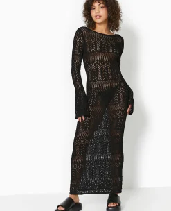 Pimkie Robe^Robe Longue En Crochet Avec Dos-nu -
