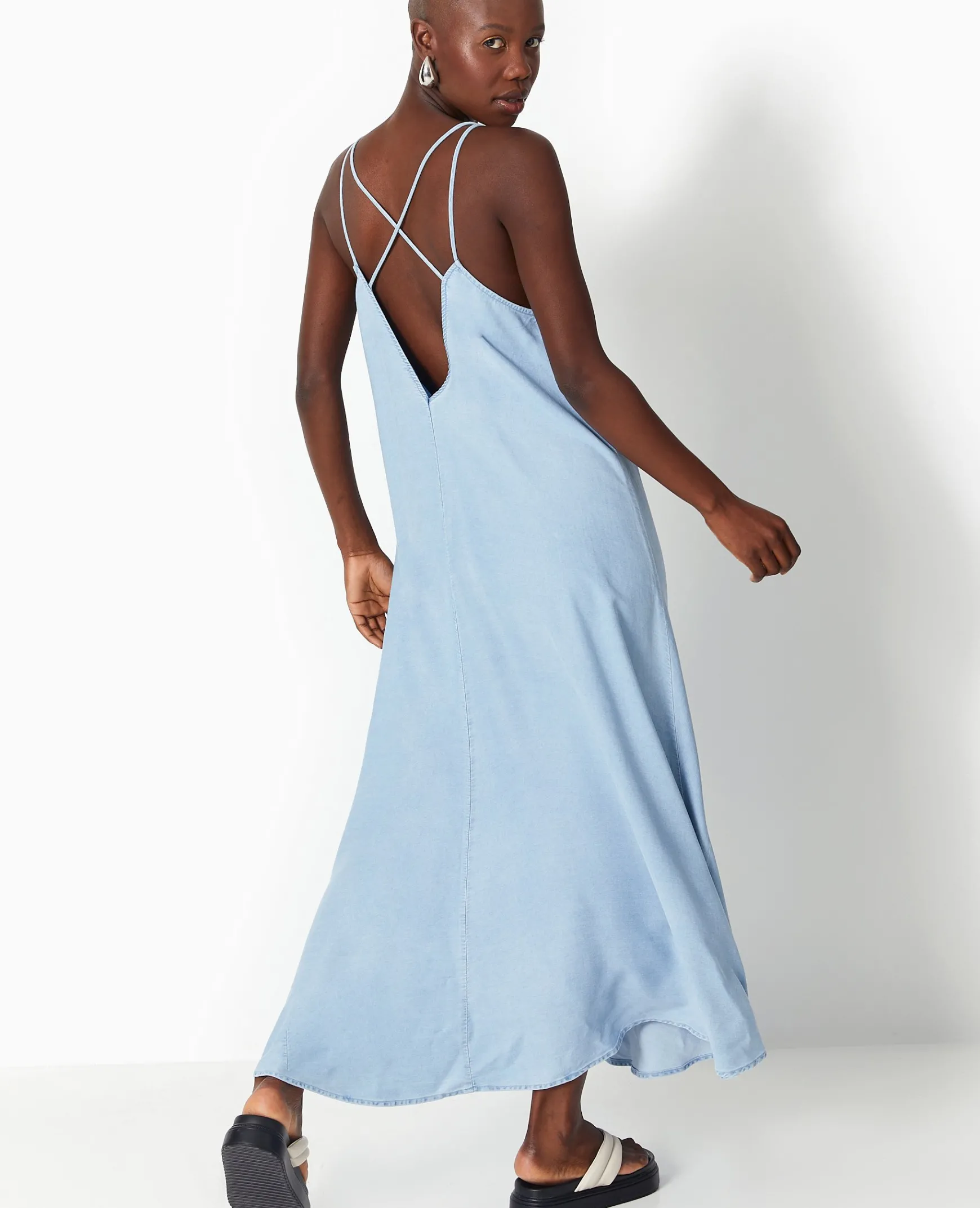 Pimkie Robe^Robe Longue En Tissu Effet Jean -