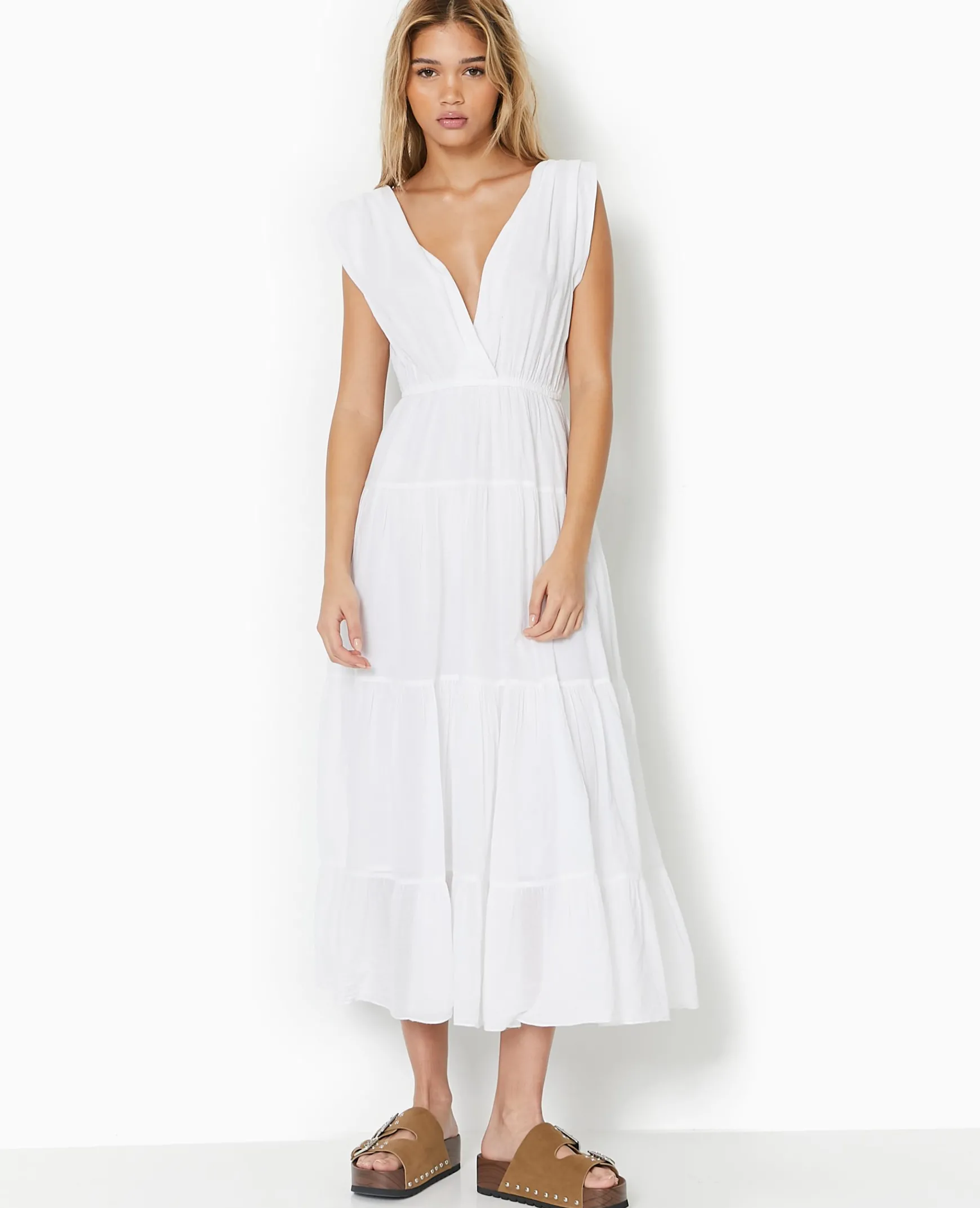 Pimkie Robe^Robe Longue Et évasée En Voile De Coton -