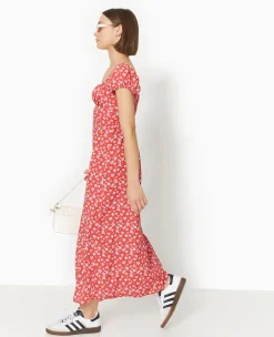 Pimkie Robe^Robe Longue Forme Empire Motif Fleurs -