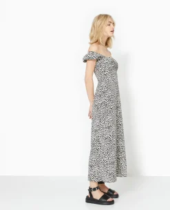 Pimkie Toute La Collection|Robe^Robe Longue Forme Empire Motif Tacheté -