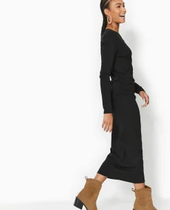 Pimkie Robe^Robe Longue Moulante Avec Fronces Côtés -