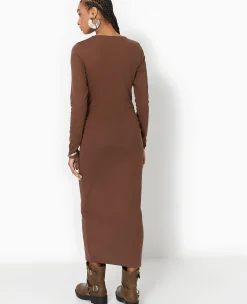 Pimkie Robe^Robe Longue Moulante Avec Fronces Côtés -