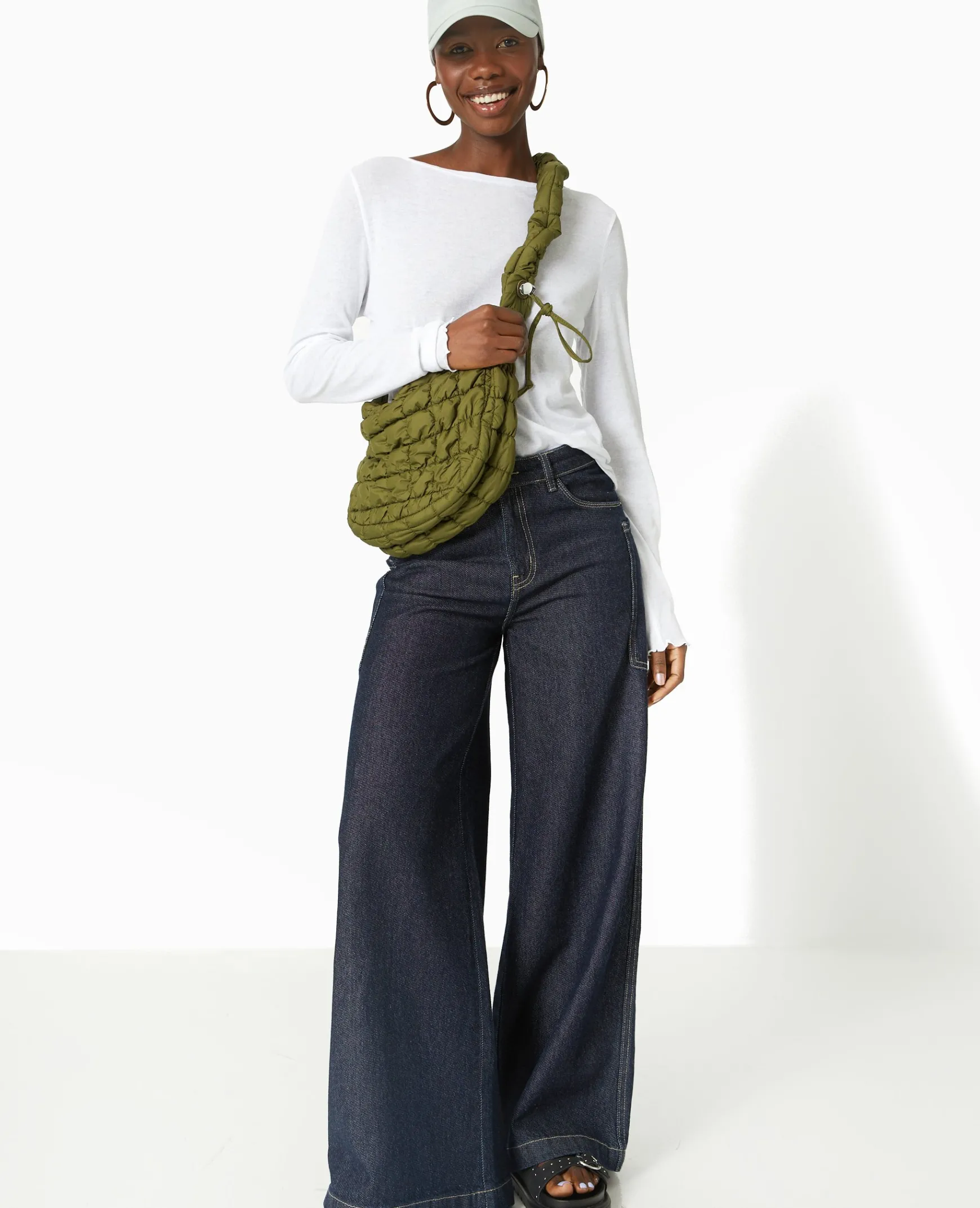Pimkie Sac|Toute La Collection^Sac Besace En Tissu Matelassé -