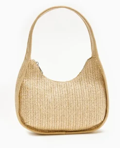 Pimkie Sac^Sac Demi-lune En Raphia -
