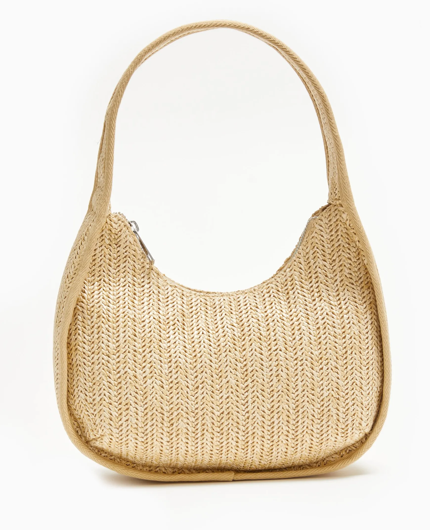 Pimkie Sac^Sac Demi-lune En Raphia -