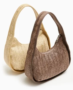 Pimkie Sac^Sac Demi-lune En Raphia -