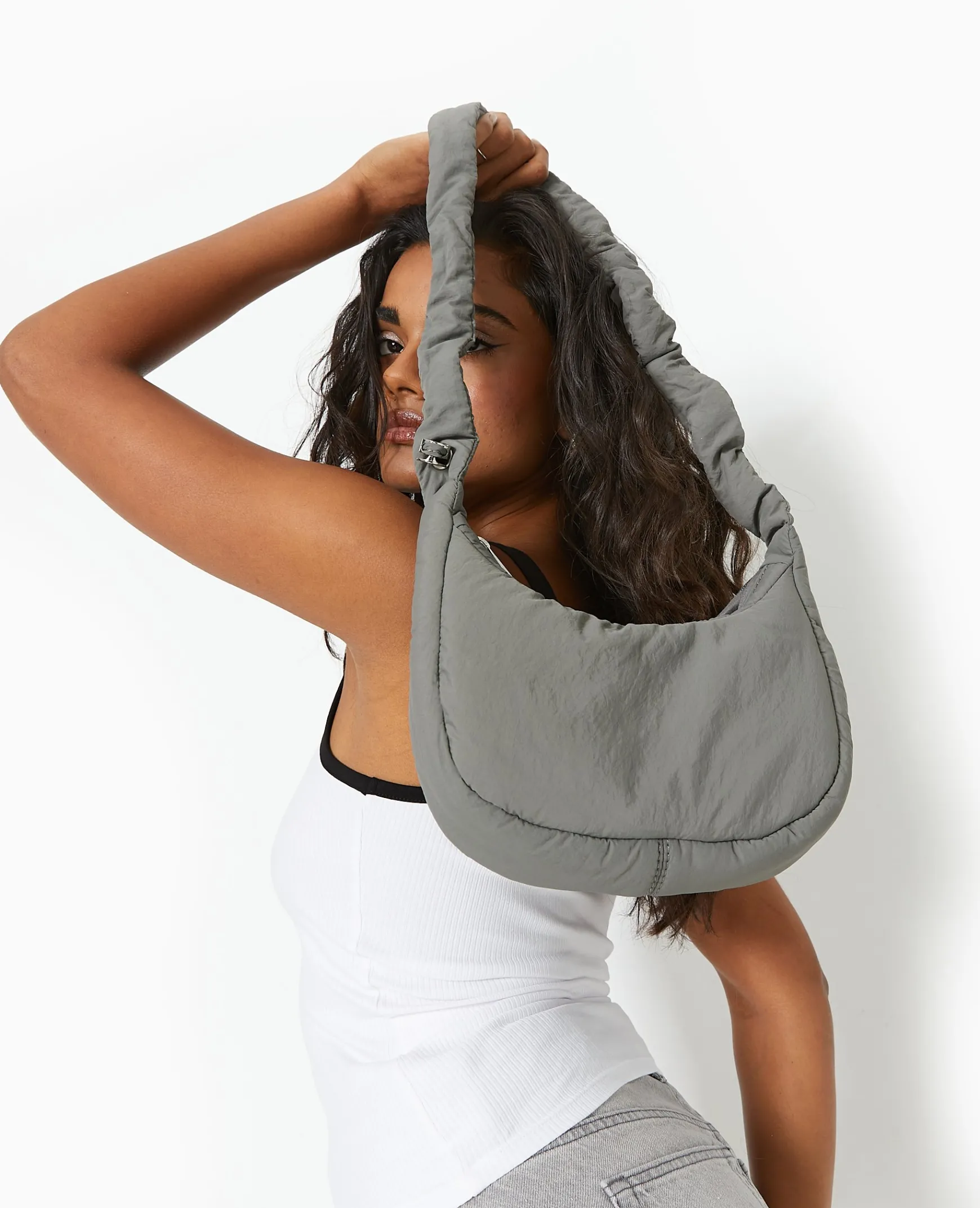 Pimkie Sac^Sac En Tissu Matelassé Avec Bandouliè;re Réglable -