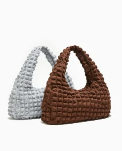 Pimkie Sac^Sac Forme Lune En Tissu Reliéfé -