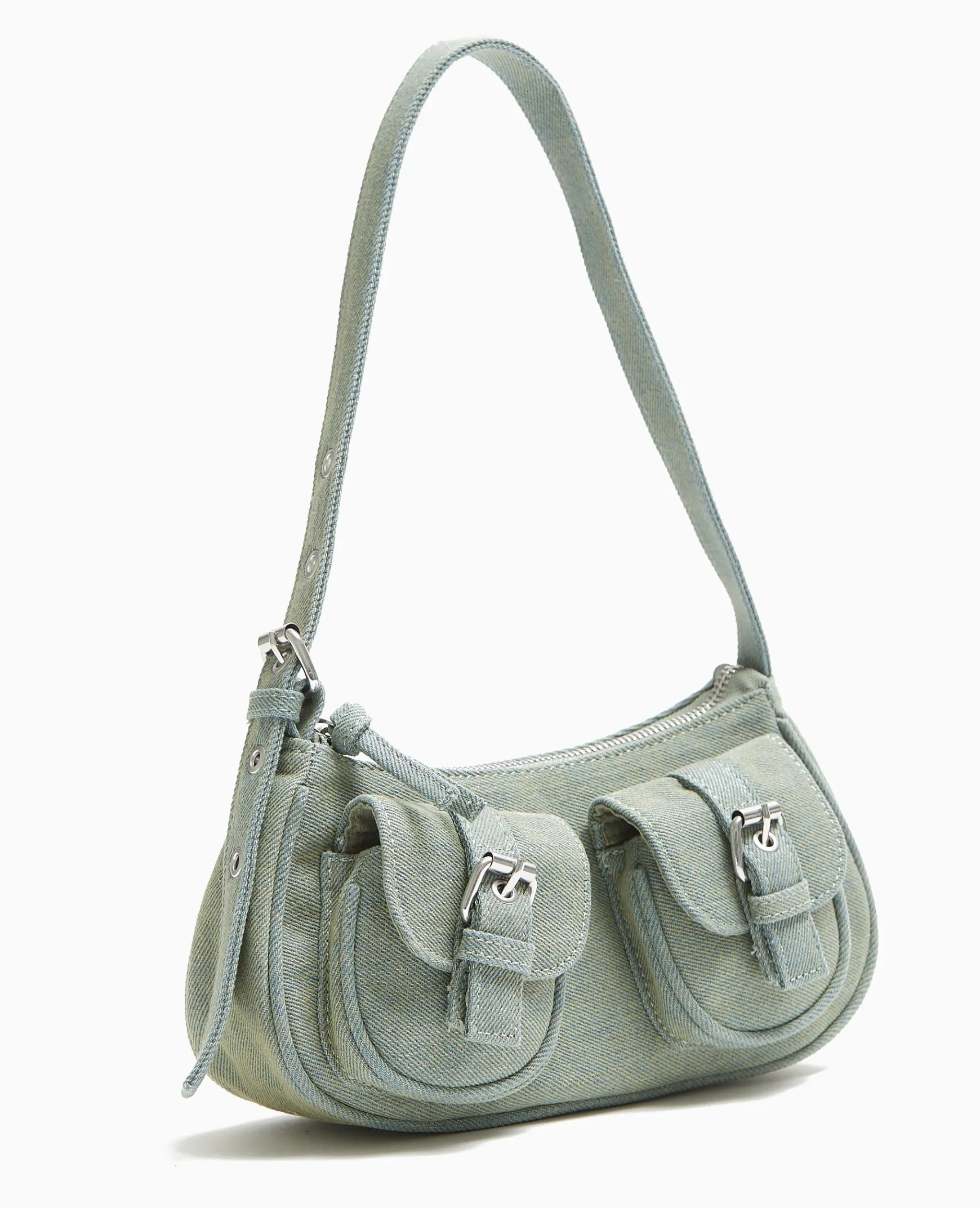 Pimkie Sac^Sac Multipoche En Jean Effet Dirty -