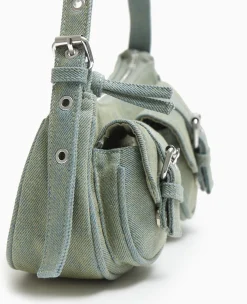 Pimkie Sac^Sac Multipoche En Jean Effet Dirty -