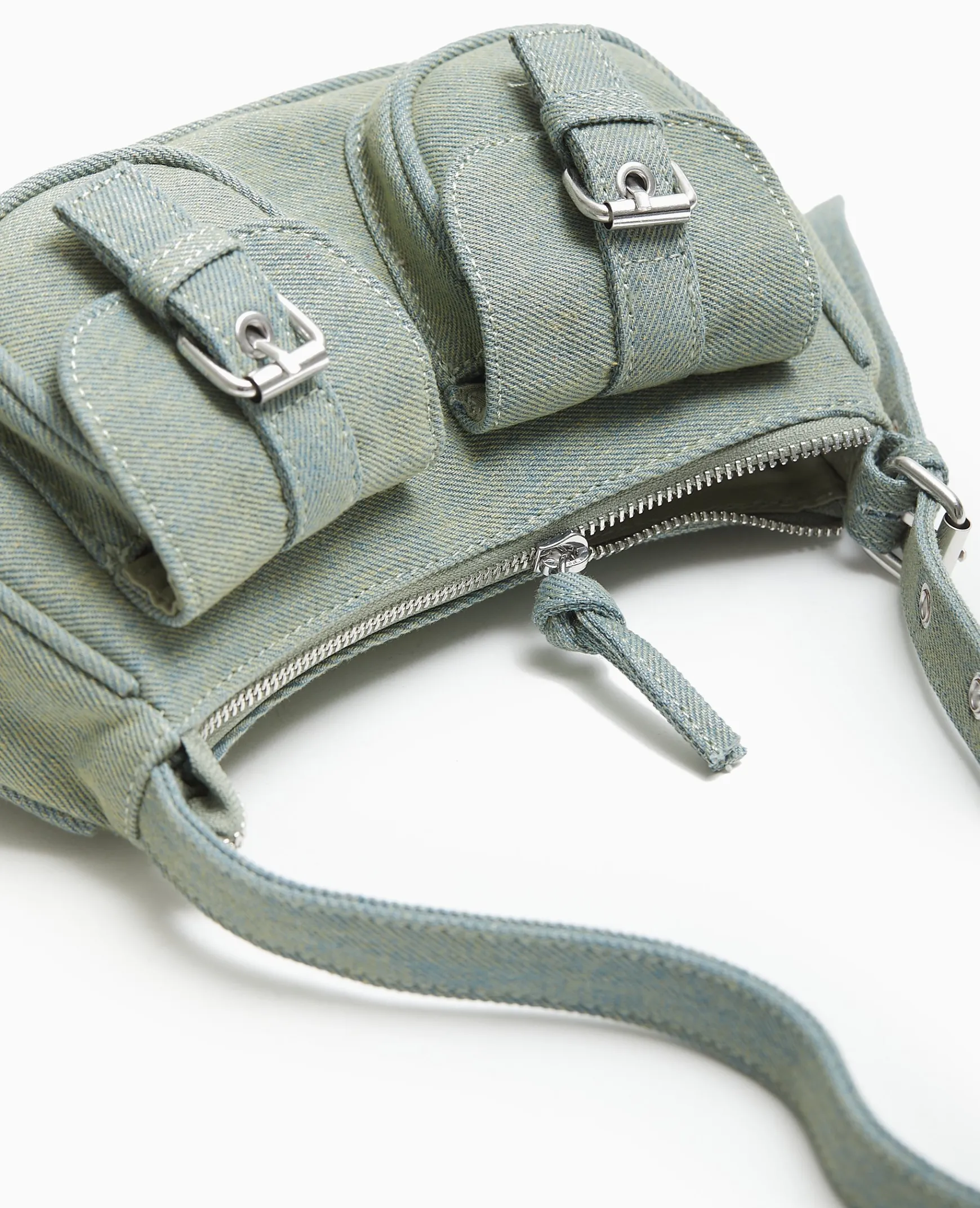 Pimkie Sac^Sac Multipoche En Jean Effet Dirty -